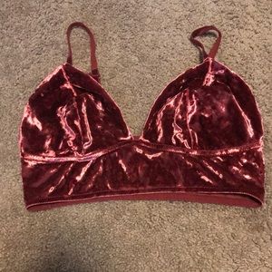 Velvet bralette